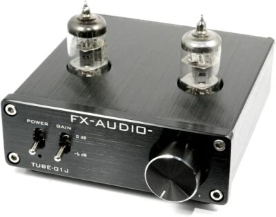 FX-AUDIO TUBE-01J Black Tube Preamp Line Amplifier NFJ Original Model Black - Image 1 of 3