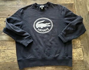 Sudadera Lacoste Unisex Clásica Gráfica 3D Cuello Redondo Peso Pesado AZUL MARINO XL - Imagen 1 de 12