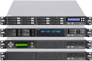 1U 24"Rail(2x5.25"+3.5"Open+2.5"HDBay)(Rackmount Chassis)(Micro-ATX/ITX)Case NEW - Picture 1 of 12