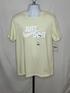 XL - Nike “Just Do It” Graphic Tee Beige Short Sleeve DX1989-113 NWT - Picture 1 of 2