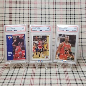 3 PSA 9 Micheal Jordan's 91 Fleer - 91 UD - 92 STADIUM CLUB MEMBERS CHOICE. - Bild 1 von 7