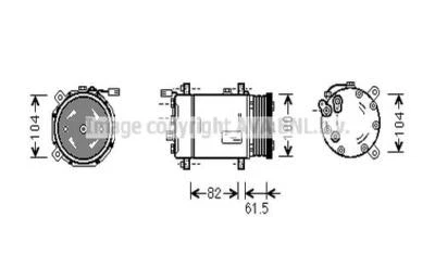 Compresseur Climatisation Convient pour VW Polo Lupo Seat Arosa Ibiza II - Photo 1/2