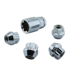 Nice P1Lock Chrome Lock Nut Set Open End 7/16" Thread for Early Holden Models - Picture 1 of 6