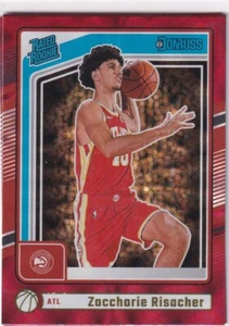 2024-25 Donruss NBA No. 219 Zaccharie Risacher Rated Rookie International Red - Bild 1 von 2