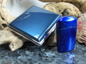 Zigaretten Etui Box Leder Design plus Gas Sturm Feuerzeug als Sparangebot 2 - Bild 1 von 5