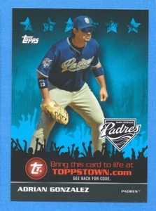 2009 Topps Town #TTT58 Adrian Gonzalez Padres - Picture 1 of 1