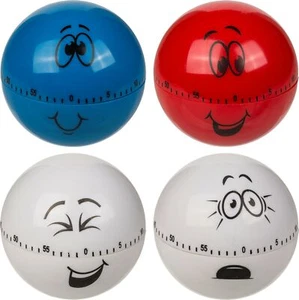 Eieruhr Küchentimer Küchenuhr Kurzzeitwecker Klingel Zeit »Funny Face« NEU - Picture 1 of 3