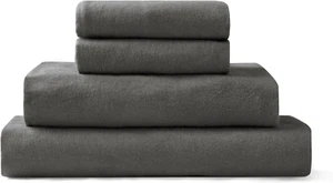 Flannel Sheet Set Cotton Soft Warm & Cozy Modern Chic with Elastic Deep Pockets, - Picture 1 of 5