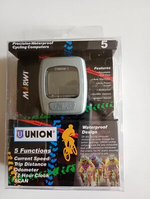 Ciclocomputer / contachilometri Bici da Corsa UNION 5 (con 5 funzioni) con filo. - Immagine 1 di 2