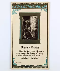 Antike Heilige Karte Freudige Ostern Prägedeko MHW - Bild 1 von 2