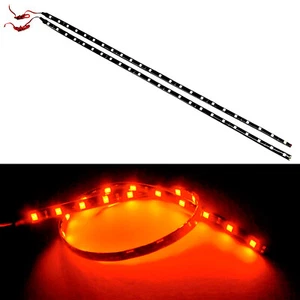 G4 AUTOMOTRIZ 2x 24 in 60cm Tira LED flexible 5050 Coche Bajo Tablero Luz, Rojo - Imagen 1 de 4