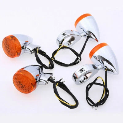 Luces intermitentes LED intermitentes de señal de giro para motocicleta Harley Sportster XL 1200 883 4 PIEZAS Foto 1 de 4