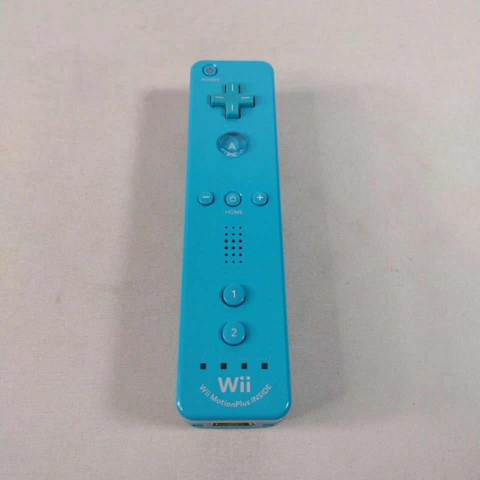 Official OEM Nintendo Wii & U Motion Plus Remote Controller Blue RVL-036 - Image 1 of 1