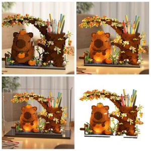 A Box Cute Building Block Pen Holder Creative Assembling Puzzle Toy Gift - Picture 1 of 11