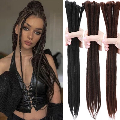 Extensiones de cabello trenzado crochet rastas trenzas locos trenzas afro real como humano Foto 1 de 4