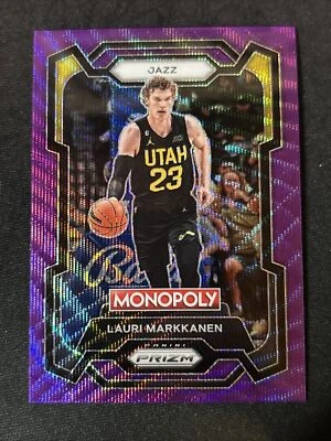 Lauri Markkanen Purple #85 Jazz 2023-24 Panini Prizm Monopoly  - Image 1 of 2