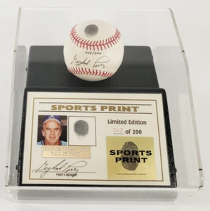 Gaylord Perry Signed Thumbprint Baseball In A Limited Edition Display Case (BAS) - Picture 1 of 2