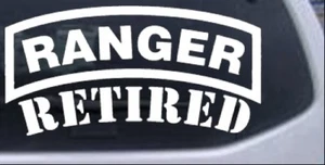 Army Ranger Retired Car or Truck Window Laptop Decal Sticker - Picture 1 of 32