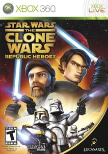 Gebrauchtes, Xbox 360 Spiel mit Etui - Star Wars: The Clone Wars - Republic Heroes - Bild 1 von 9