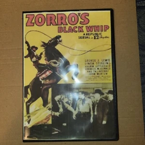 Zorro's Black Whip (1944) vintage série 12 chapitres sur DVD colorisé, vidéo produit - Photo 1/7