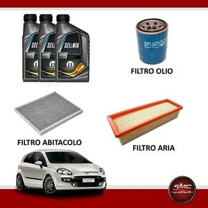 KIT TAGLIANDO FIAT PUNTO EVO 1.4 NATURAL POWER 78CV DAL 09 AL 12 + SELENIA 5W40 - Bild 1 von 7