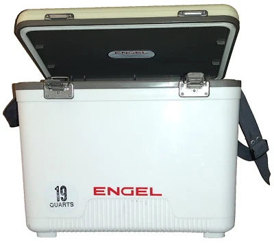 Enfriador de caja seca hermético a prueba de fugas ENGEL 19 Qt blanco UC19 camping pesca Foto 1 de 4