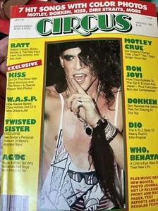 CIRCUS Magazine 1986 March 31 BON JOVI CENTERFOLD Motley Crue RATT DIO KISS WHO - Picture 1 of 4