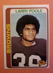 1978 Topps Football Card #184 Larry Poole - Picture 1 of 2