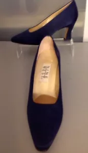 Women’s Nine West 6 Blue Satin Pumps - Picture 1 of 12