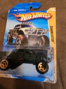 2010 1:64 Hot Wheels New Models 27/44 Sandblaster Green Camo 027/240 - Picture 1 of 4