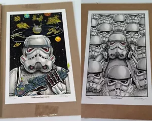 STONED WARS: SERIES VI Stoned Trooper / FKN-420 Hit Mini Print SET /500 6X9 EMEK - Bild 1 von 7