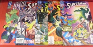 SUPERMAN 74 ADVENTURES 497 MAN STEEL 19 ACTION 684 JUSTICE LEAGUE 69 COMIC LOT - Picture 1 of 1