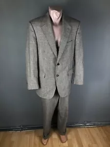 Burberry London Herren Anzug Vintage Blazer Hose Wolle kariert grau Gr. 50 - Bild 1 von 22