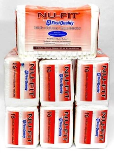 HEALTH - NU-FIT FIRST QUALITY BRIEFS/CULOTTES/ROPA w/EASY-LK, 7 PKS OF 16 MEDIUM - Picture 1 of 3