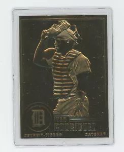 Ivan Rodriguez 2001 Danbury Mint Sealed 22 kt Gold Card #118 Tigers - Bild 1 von 2