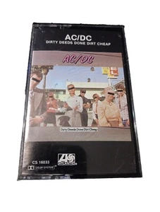 Dirty Deeds Done Dirt Cheap By AC / DC (Cassette, Atlantic, 1981) Rock Tape - Picture 1 of 4