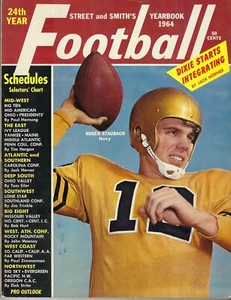 1964 Street & Smith Football Yearbook magazine Roger Staubach Navy VG Writing - Picture 1 of 1