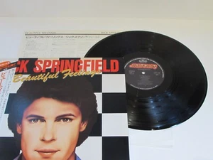 Rick Springfield Beautiful Feelings 25PP154 JAPAN LP OBI Vinyl S068 - Picture 1 of 5