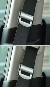 Car Safety Seat Belt Clip Adjuster Buckle Strap Stopper Clamps Safe Comfort 2Pcs - Picture 1 of 4