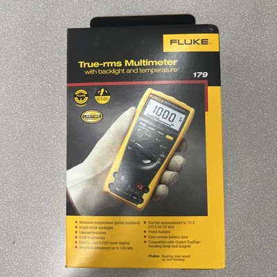 Fluke 179 Handheld Digital Multimeter Temperature measurement Backlight New - Image 1 of 2