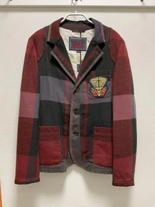 Marithe Francois Girbaud Checkered Jacket L Size - Picture 1 of 9