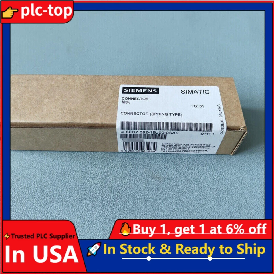 Conector frontal NewSiemens 6ES7 392-1BJ00-0AA0 6ES7392-1BJ00-0AA0 SIMATIC S7-300 Foto 1 de 1