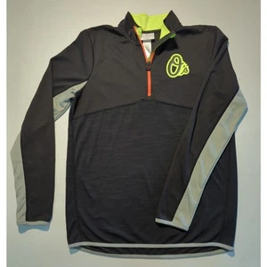Baltimore Orioles O's Long Sleeve 1/4 Zip Knit Pullover Youth XL (18/20) Black - Picture 1 of 8
