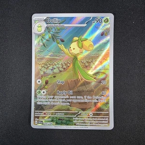 Dolliv 200/198 Ilustración Arte Completo Holo Escarlata y Violeta Pokemon Juego de Cartas Coleccionables Casi Nuevo - Imagen 1 de 2