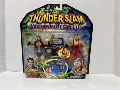 WCW Thunder Slam Scott Hall y Kevin Nash de ToyBiz nuevo sellado Foto 1 de 4