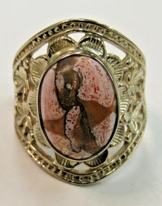 Bali Legacy Mojave Orange Türkis Sterlingsilber Ring Größe 7 HH858 - Bild 1 von 3