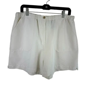 Havana Jack's Cafe Vintage Ivory Lightweight High Rise Elastic Waist Shorts Gr. L - Bild 1 von 5