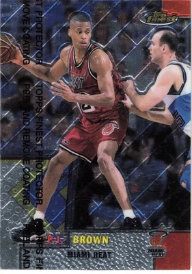 P.J. Brown 1999-00 Finest #45 Miami Heat Basketball - Image 1 of 2