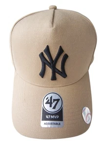 New York Yankees MLB Baseball New Khaki 47 MVP Adult-Size Snapback Cap Hat - Picture 1 of 10