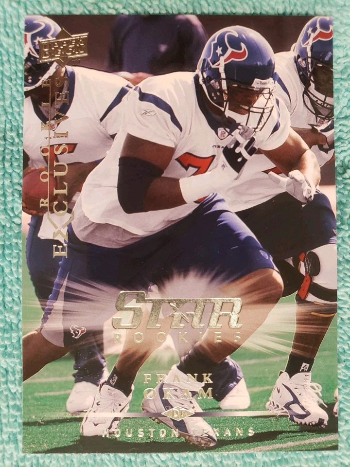 2008 UPPER DECK FRANK OKAM STAR ROOKIES #RE19 HOUSTON TEXANS EXCLUSIVES RC  - Image 1 of 4